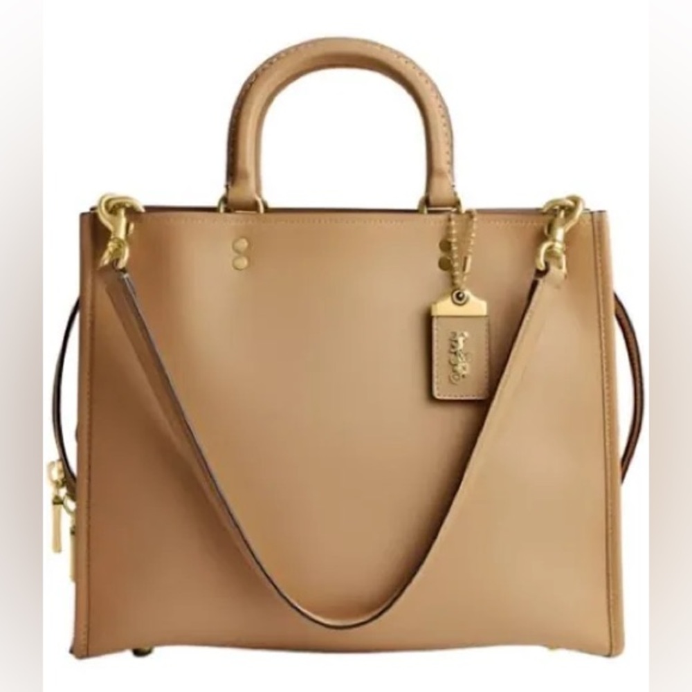 COACH Rogue 30 in Tan Leather Handbag NWT